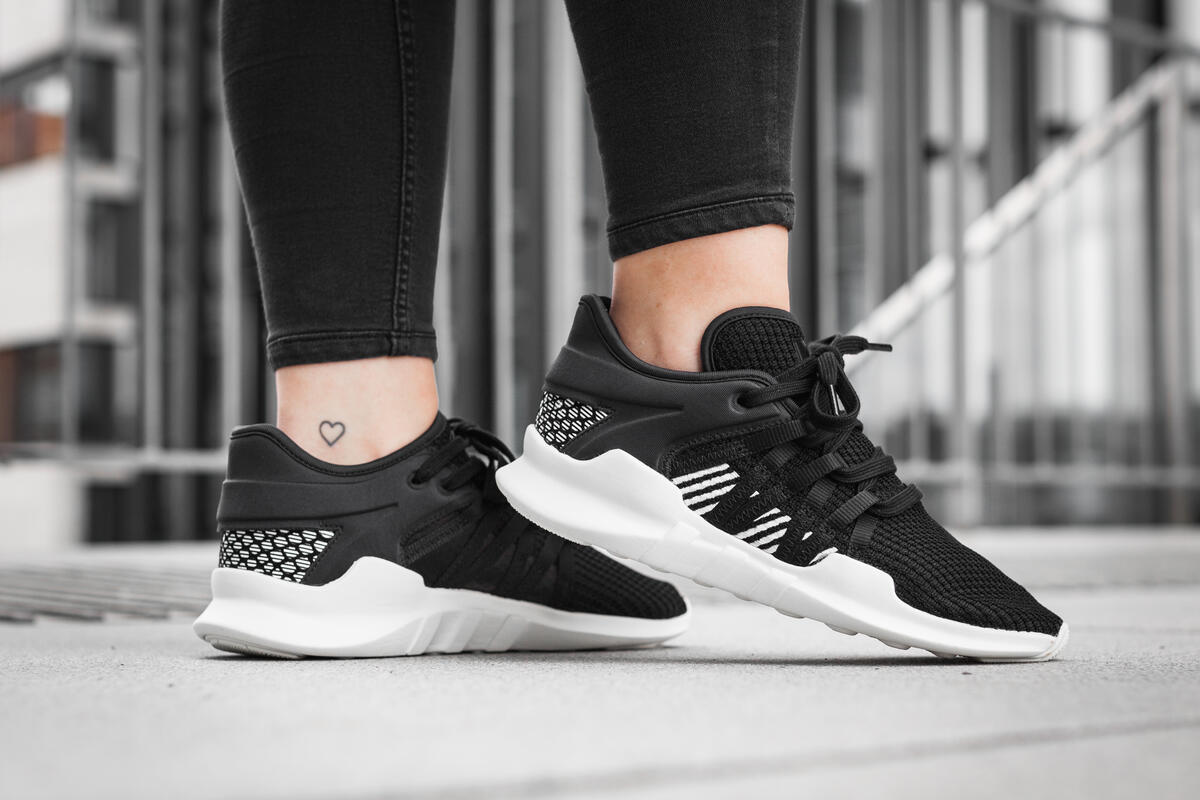 Adidas originals eqt racing adv trainers in black hotsell